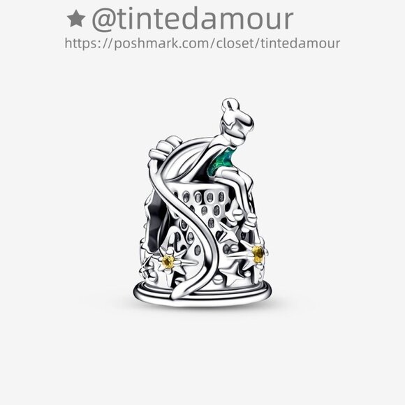 Pandora Disney Tinker Bell Celestial Thimble Charm|Pendant - Picture 1 of 2